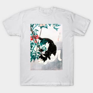 Cat with Tomato Plant (1931) Hiroaki Takahashi T-Shirt